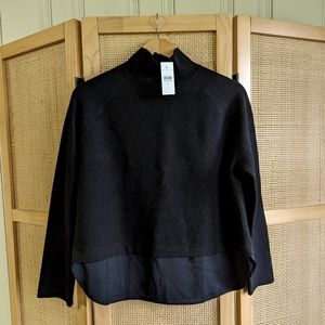 NWT Ann Taylor Black Mock Neck Sweater
